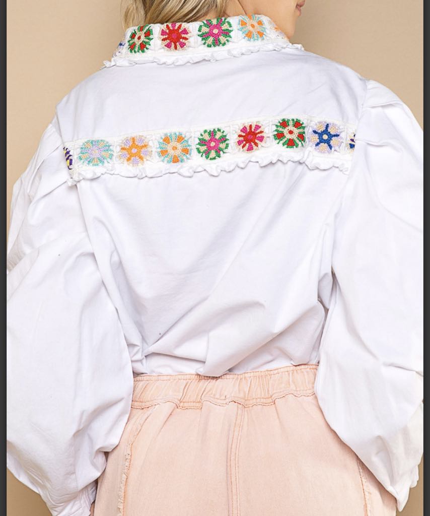 Crochet Detail Blouse