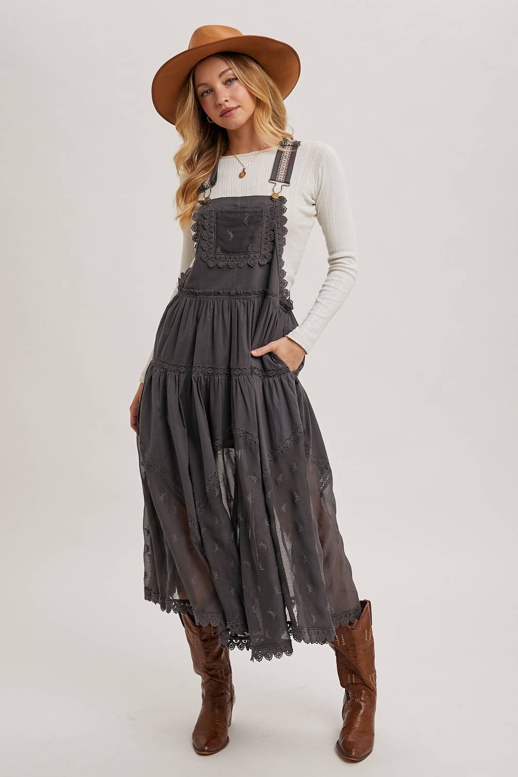 Lace Embroidered Pinafore
