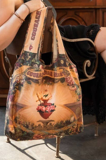 Courage Dear Heart Linen Tote Bag