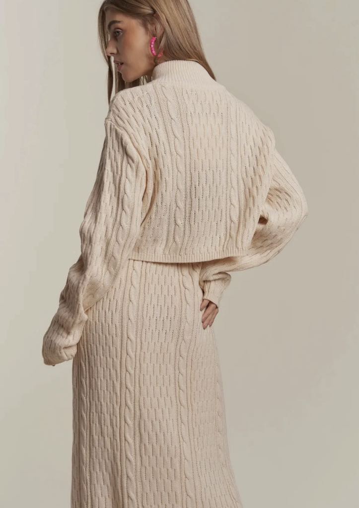 Jetsetter 2pc Cable Knit Set