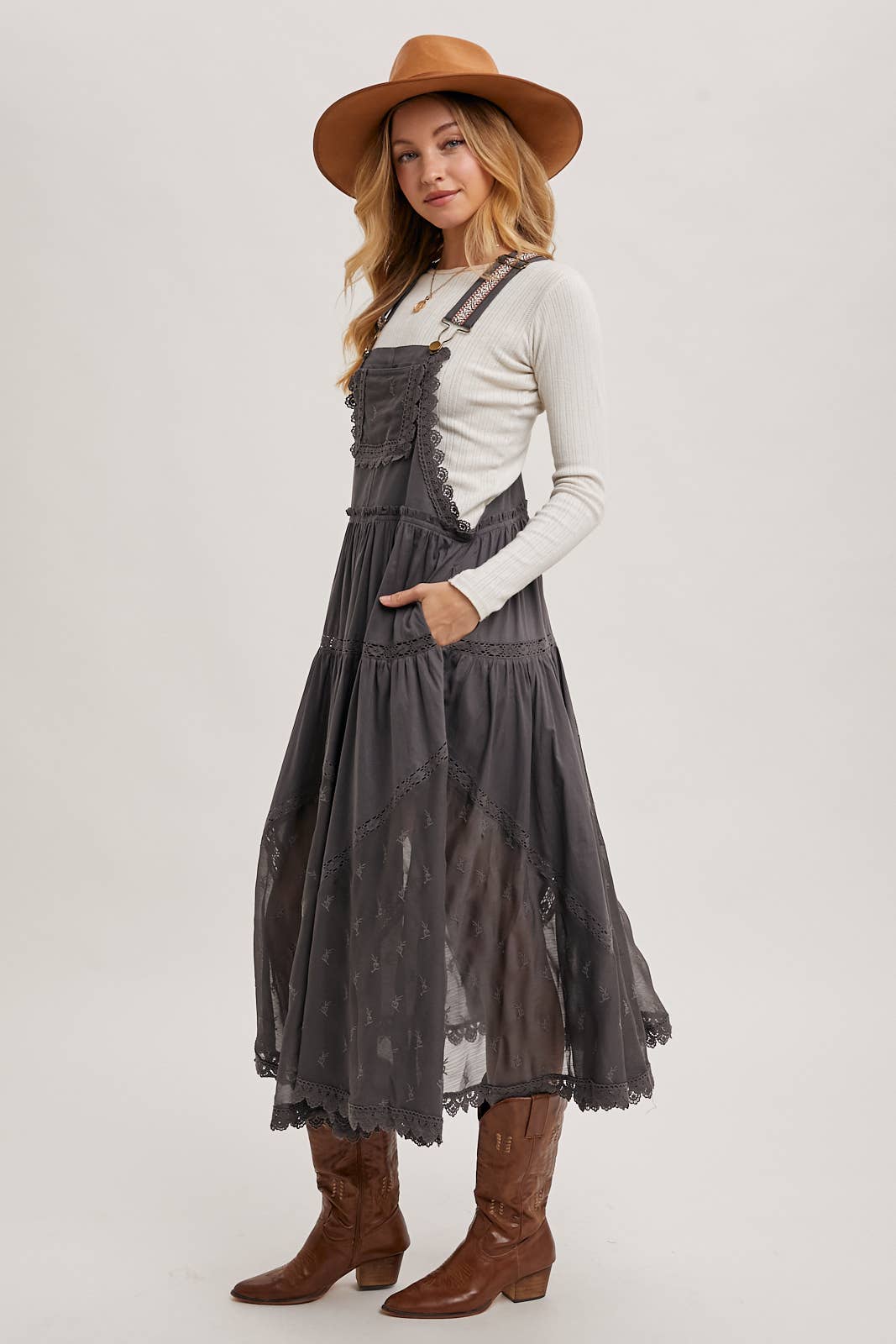 Lace Embroidered Pinafore
