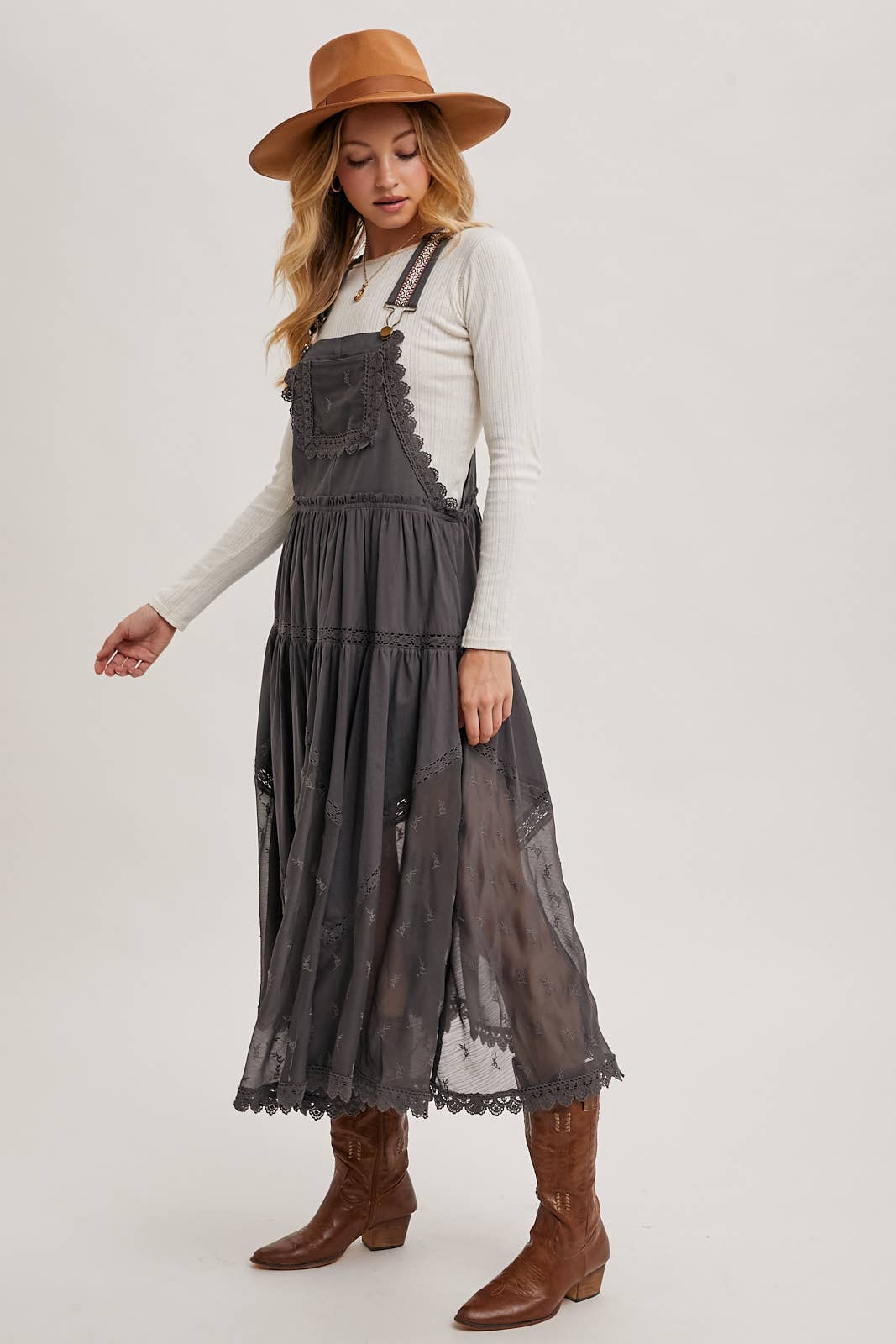 Lace Embroidered Pinafore