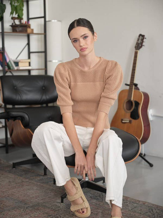 Celeste Puff Sleeve Sweater