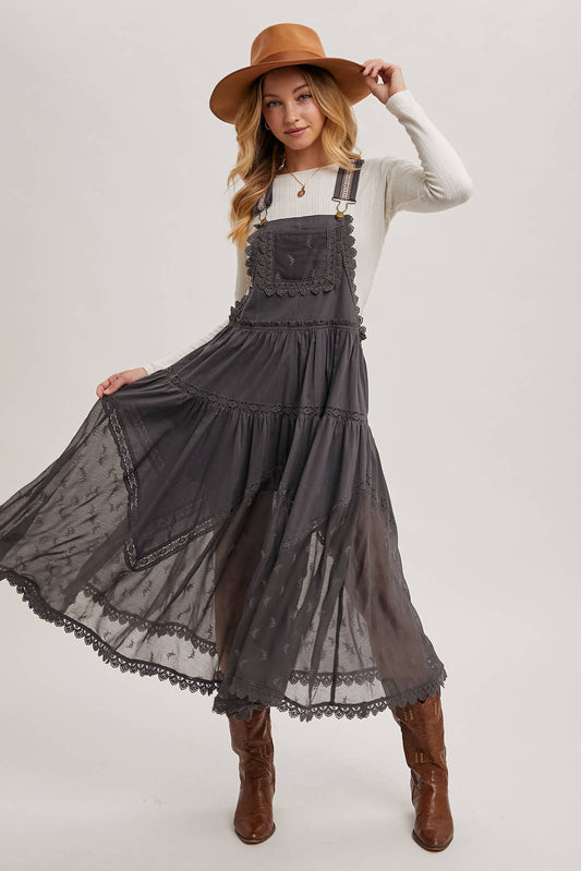 Lace Embroidered Pinafore