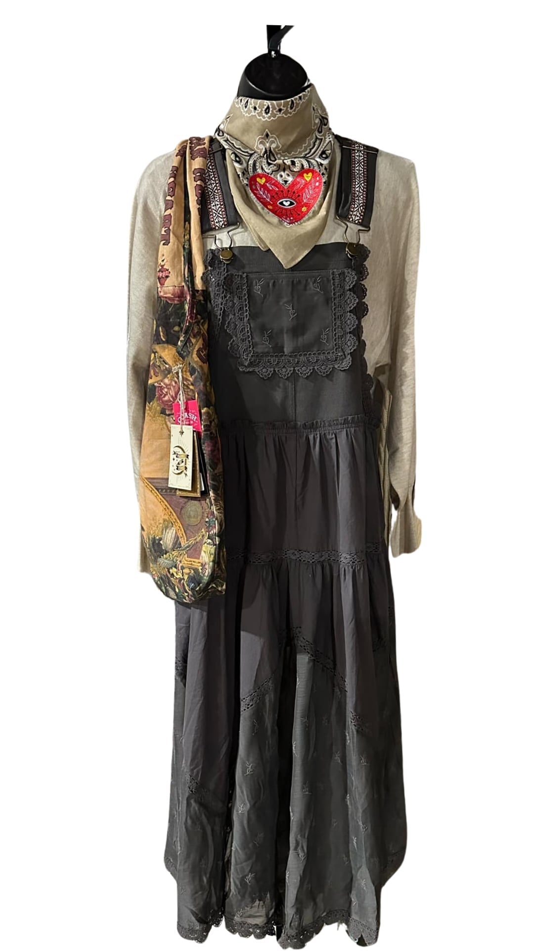 Lace Embroidered Pinafore