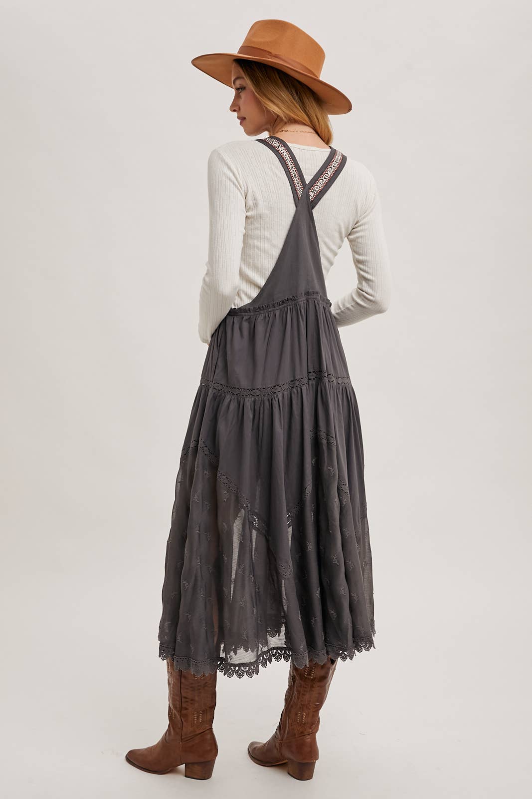 Lace Embroidered Pinafore