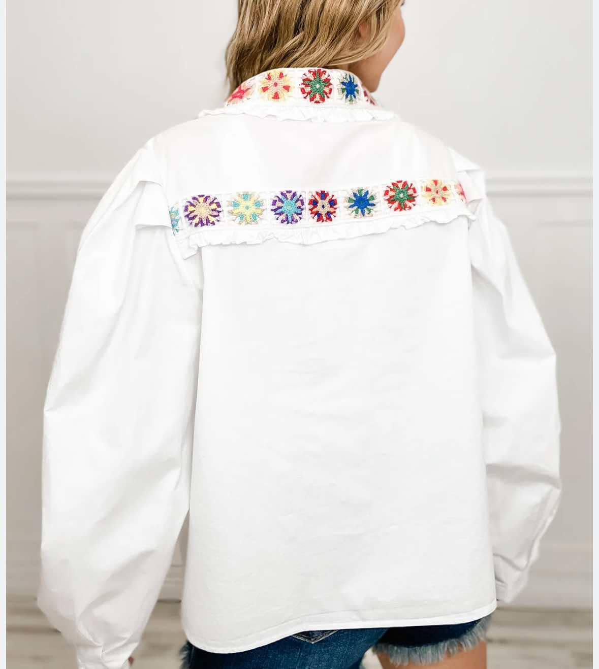 Crochet Detail Blouse